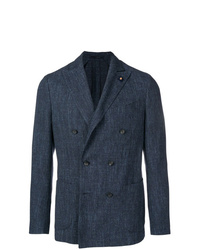 Blazer croisé bleu marine Lardini