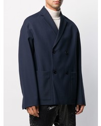 Blazer croisé bleu marine Oamc