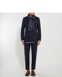 Blazer croisé bleu marine Dries Van Noten