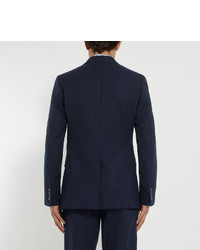 Blazer croisé bleu marine Dries Van Noten