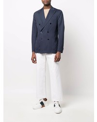 Blazer croisé bleu marine Boglioli