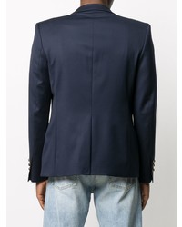 Blazer croisé bleu marine Balmain