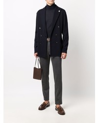 Blazer croisé bleu marine Lardini