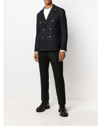 Blazer croisé bleu marine Lardini