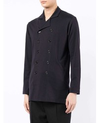 Blazer croisé bleu marine Yohji Yamamoto