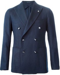 Blazer croisé bleu marine Tagliatore