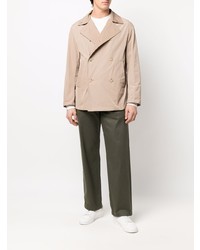 Blazer croisé en coton beige Hevo