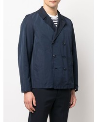 Blazer croisé en coton bleu marine Paltò