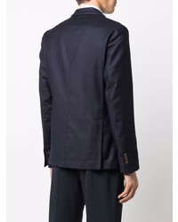 Blazer croisé en laine bleu marine Manuel Ritz