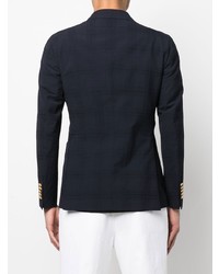 Blazer croisé en laine bleu marine Tagliatore