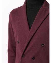 Blazer croisé en laine bordeaux Lardini