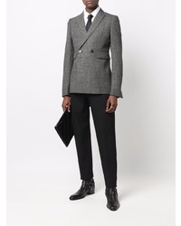 Blazer croisé en laine gris SAPIO