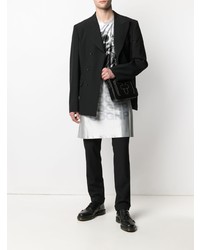 Blazer croisé en laine noir Comme Des Garcons Homme Plus