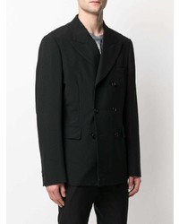 Blazer croisé en laine noir Comme Des Garcons Homme Plus