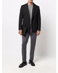 Blazer croisé en laine noir Maurizio Miri