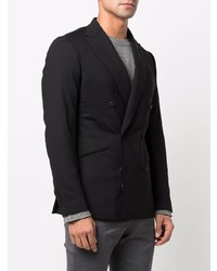 Blazer croisé en laine noir Maurizio Miri