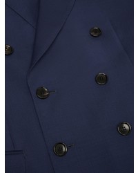 Blazer croisé en mohair bleu marine Bally