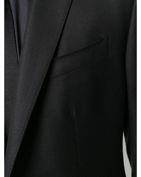 Blazer croisé en soie noir Dolce & Gabbana