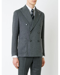 Blazer croisé gris foncé Tagliatore