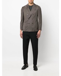 Blazer croisé gris foncé Dell'oglio