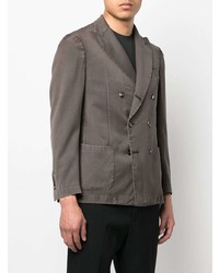 Blazer croisé gris foncé Dell'oglio