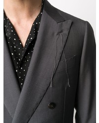 Blazer croisé gris foncé Maurizio Miri