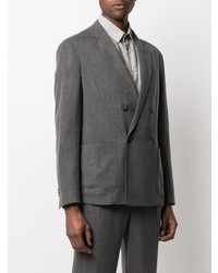 Blazer croisé gris foncé Giorgio Armani