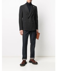 Blazer croisé gris foncé Lardini