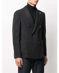 Blazer croisé gris foncé Lardini