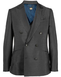 Blazer croisé gris foncé Maurizio Miri