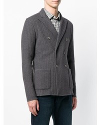 Blazer croisé gris foncé Lardini