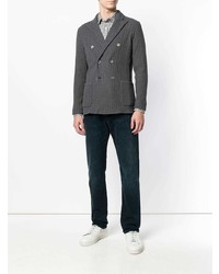 Blazer croisé gris foncé Lardini