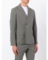 Blazer croisé gris Paolo Pecora