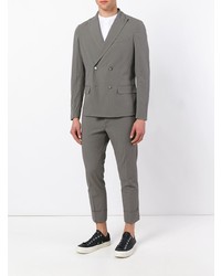 Blazer croisé gris Paolo Pecora