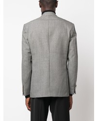 Blazer croisé imprimé noir Lardini