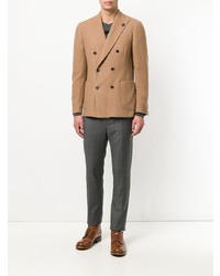 Blazer croisé marron clair Lardini