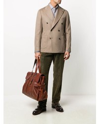 Blazer croisé marron clair Tagliatore