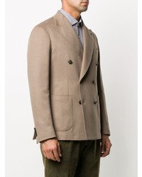 Blazer croisé marron clair Tagliatore