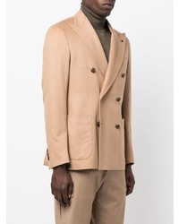 Blazer croisé marron clair Tagliatore