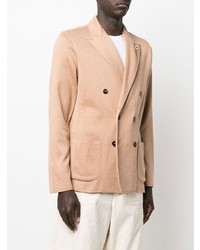 Blazer croisé marron clair Lardini