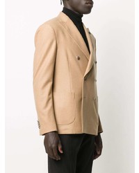 Blazer croisé marron clair Lardini