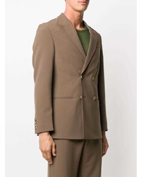 Blazer croisé marron clair Nanushka