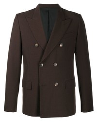 Blazer croisé marron foncé Ami Paris