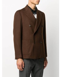 Blazer croisé marron foncé Tagliatore