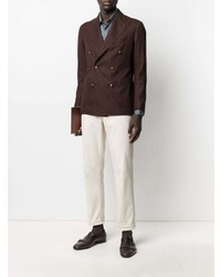 Blazer croisé marron foncé Tagliatore