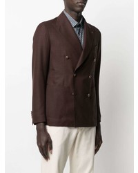 Blazer croisé marron foncé Tagliatore