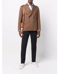 Blazer croisé marron Tagliatore