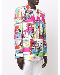 Blazer croisé multicolore Moschino