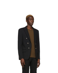 Blazer croisé noir Balmain