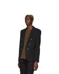 Blazer croisé noir Balmain